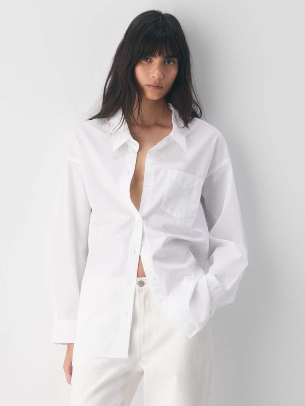 Wilfred Free Relaxed Poplin Button Down